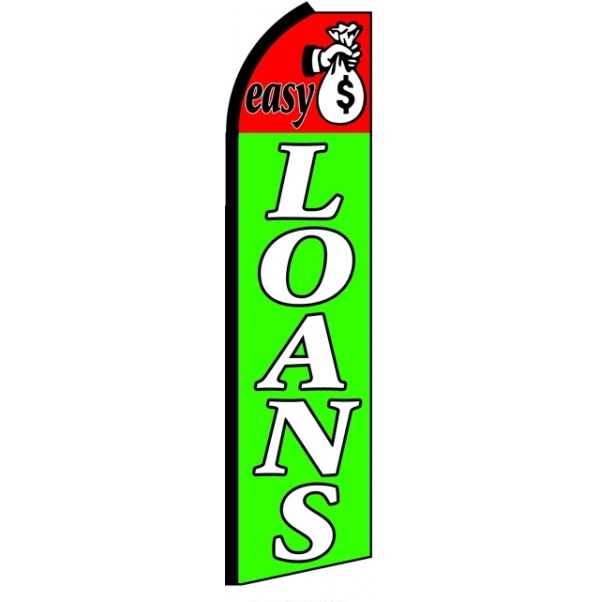 Loans Feather Flag 3\' x 11.5\'