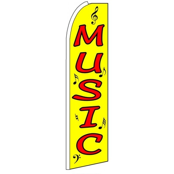 Music Feather Flag 3' x 11.5'