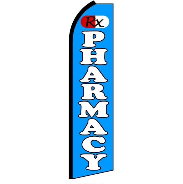 Pharmacy Feather Flag 3\' x 11.5\'