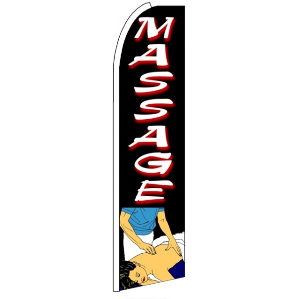 Massage Feather Flag 3\' x 11.5\'