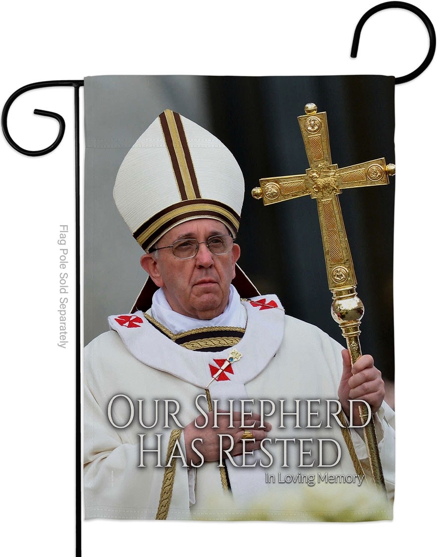 Our Shepherd Has Rested Garden Flag