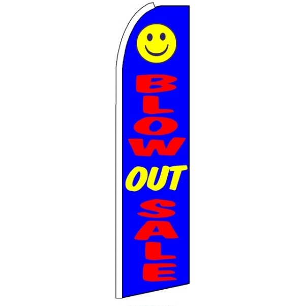 Blow Out Sale Feather Flag 3' x 11.5'