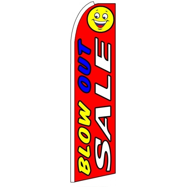 Blow Out Sale Red Feather Flag 3' x 11.5'