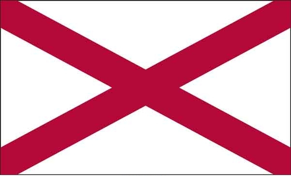 3\' x 5\' Alabama State High Wind, US Made Flag