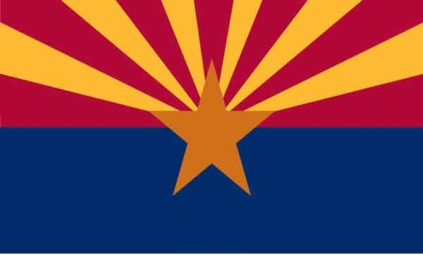 2\' x 3\' Arizona State High Wind, US Made Flag