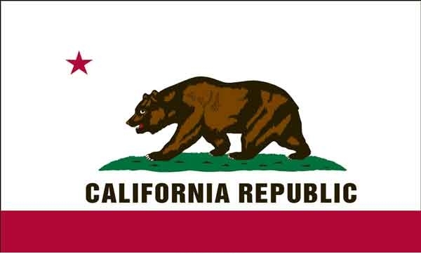 2\' x 3\' California State High Wind, US Made Flag