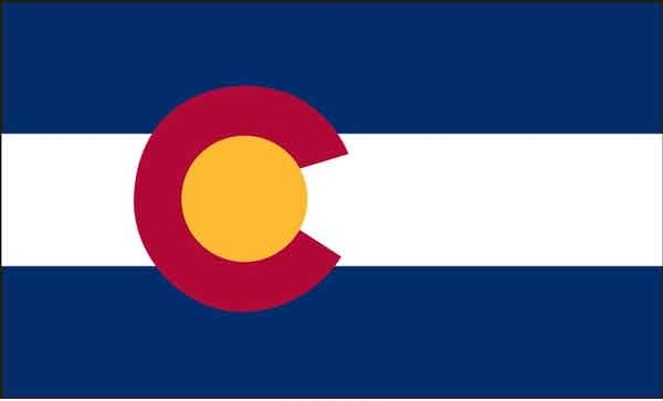 2\' x 3\' Colorado State High Wind, US Made Flag