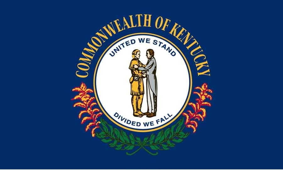2\' x 3\' Kentucky State High Wind, US Made Flag