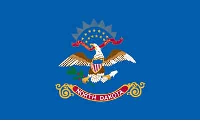 3\' x 5\' North Dakota State High Wind, US Made Flag