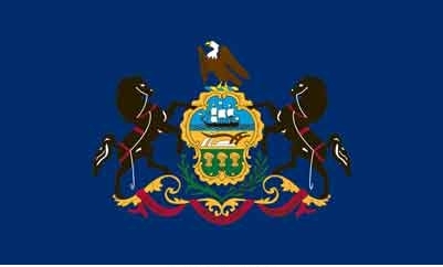 3\' x 5\' Pennsylvania State High Wind, US Made Flag