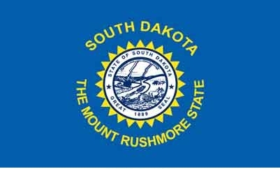 3\' x 5\' South Dakota State High Wind, US Made Flag