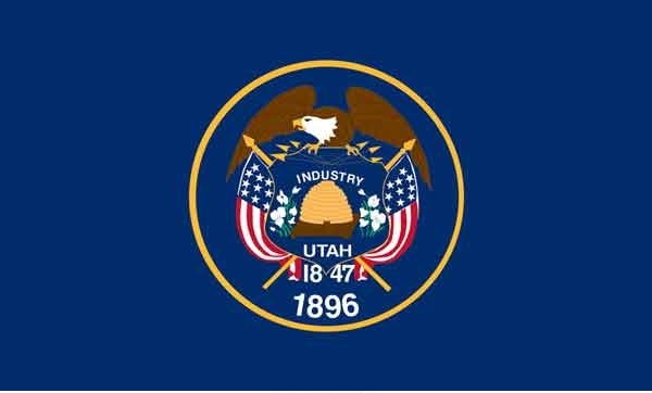 2\' x 3\' Utah State High Wind, US Made Flag