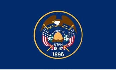 3\' x 5\' Utah State High Wind, US Made Flag