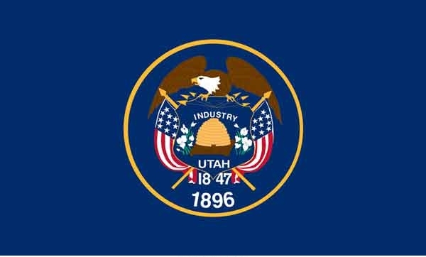 5\' x 8\' Utah State High Wind, US Made Flag