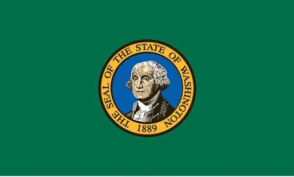 2\' x 3\' Washington State High Wind, US Made Flag