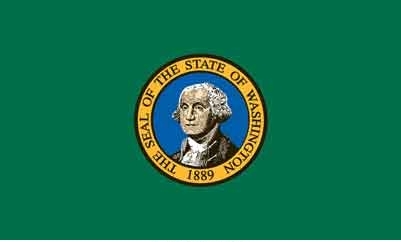 3\' x 5\' Washington State High Wind, US Made Flag