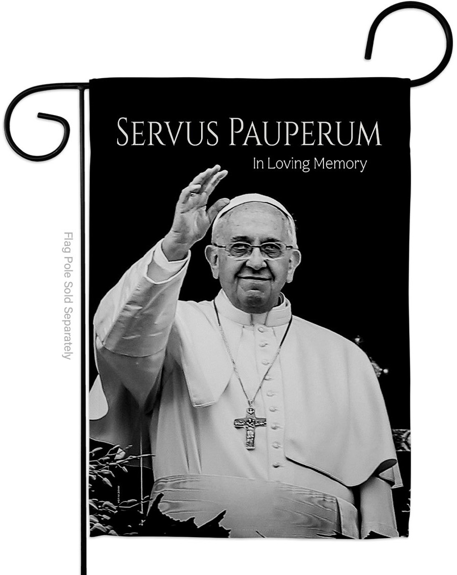 Servus Pauperum Latin Garden Flag