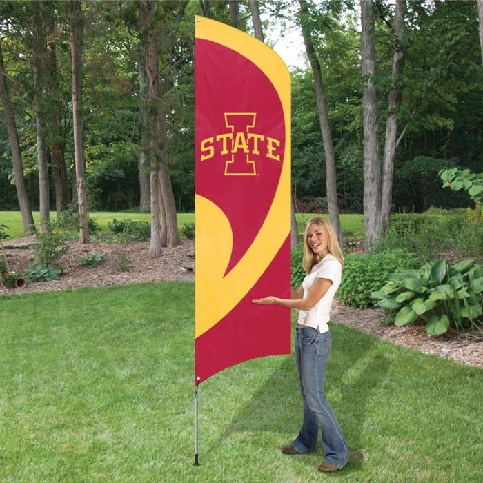 Iowa State Cyclones Tall Team Flag 8.5\' x 2.5\'