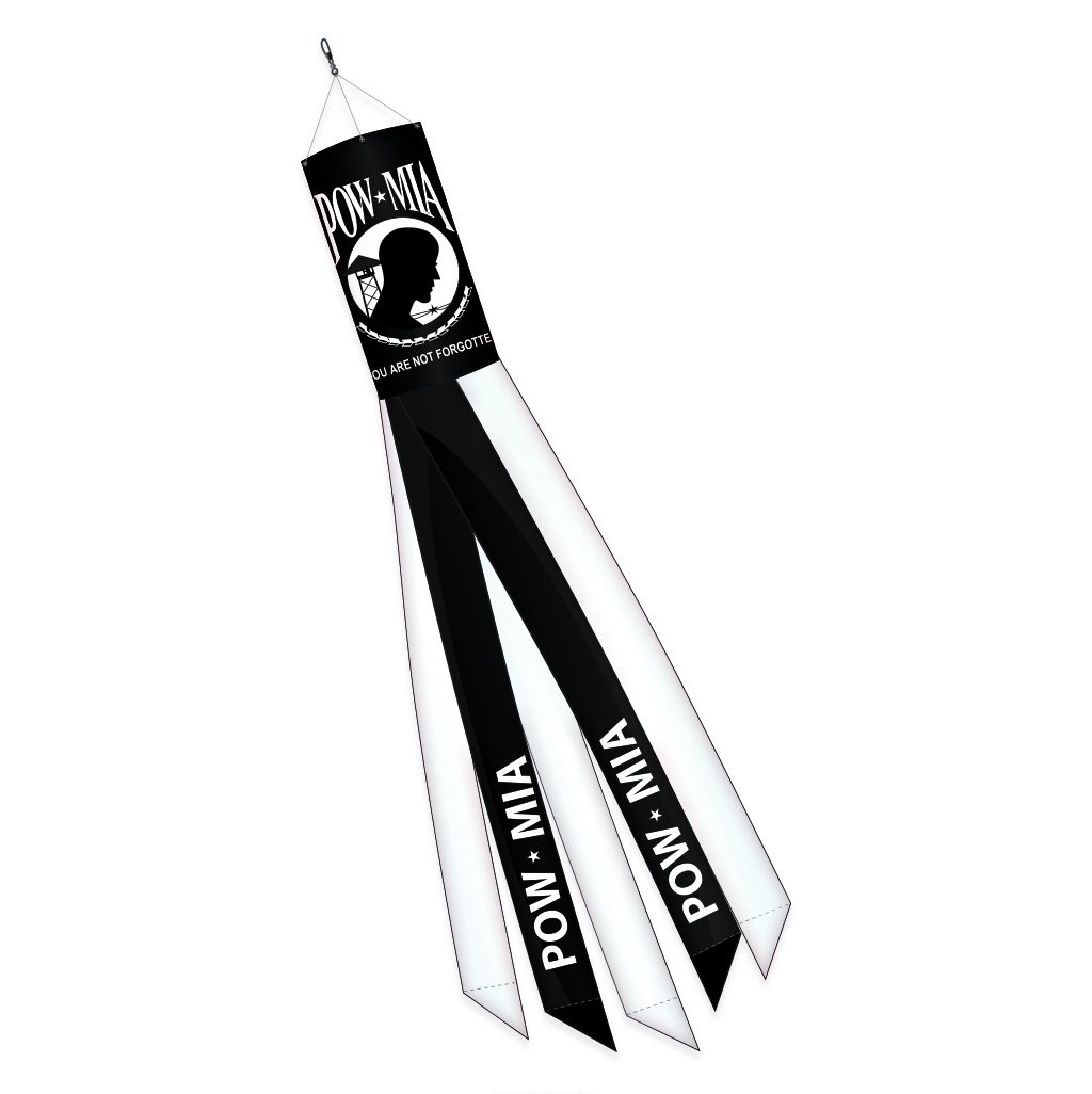 POW/MIA Applique Windsock 12" x 60"