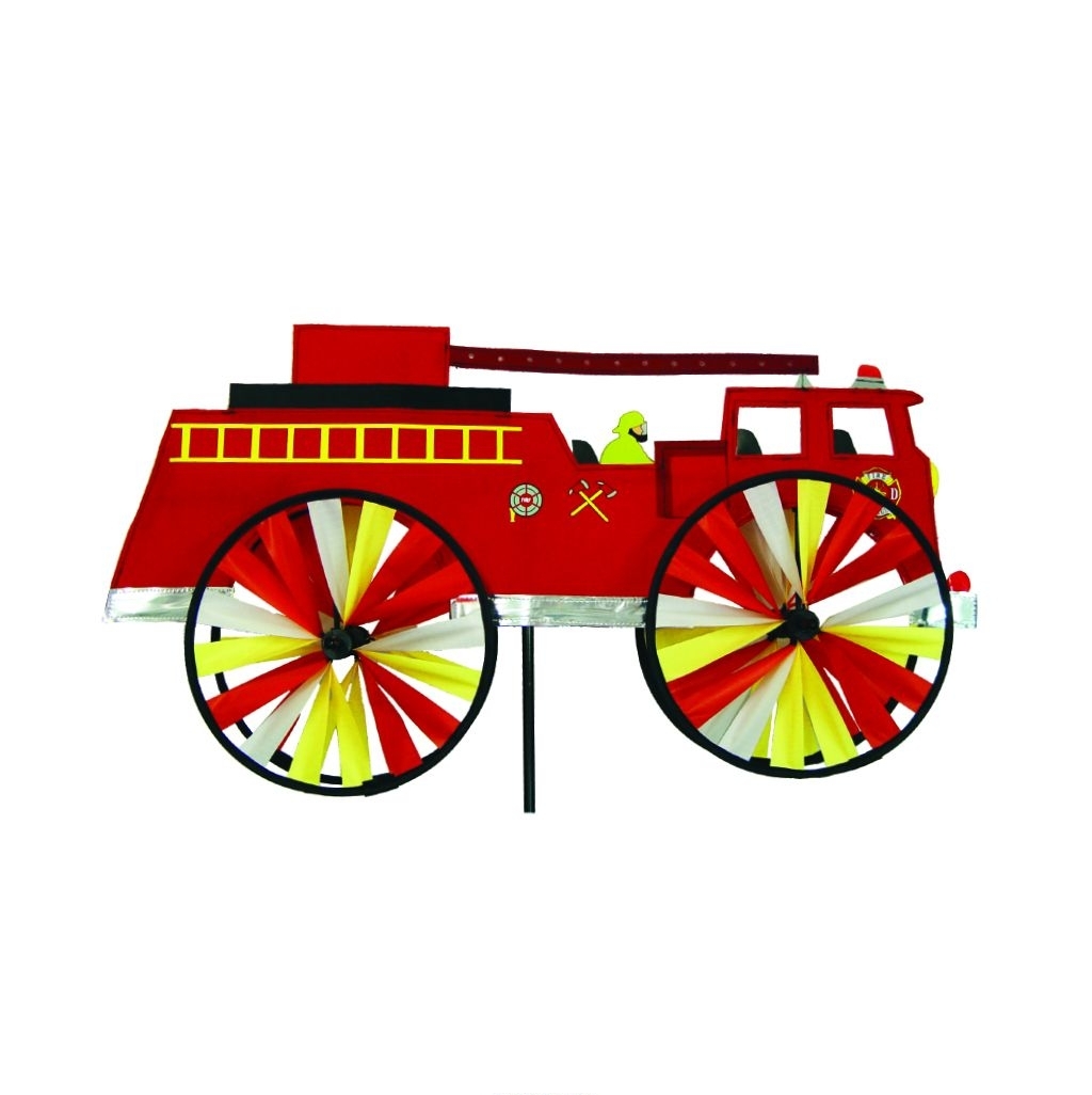 Fire Truck Applique Windwheel 20" x 49"