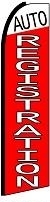 Auto Registrarion Feather Flag 2.5' x 11.5'