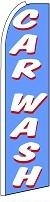 Car Wash (Blue & White) Feather Flag 3' x 11.5'