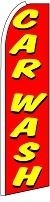 Car Wash (Red & Yellow) Feather Flag 3' x 11.5'