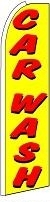 Car Wash (Yellow & Red) Feather Flag 3' x 11.5'