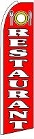 Restaurant Wind Feather Flag 2.5' x 11.5'