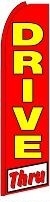 Drive Thru Feather Flag 2.5' x 11.5'