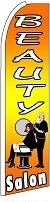 Beauty Salon Wind Feather Flag 2.5' x 11.5'