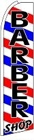 Barber Shop Wind Feather Flag 2.5' x 11.5'