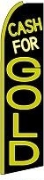 Cash For Gold (Gold Sleeve) Feather Flag 2.5' x 11.5'
