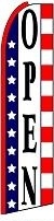 Open (Patriotic) Feather Flag 2.5\' x 11.5\'