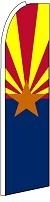 Arizona State Wind Feather Flag 2.5\' x 11.5\'