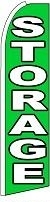 Storage (Green) Wind Feather Flag 2.5' x 11.5'