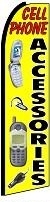 Cell Phone Accessories (V2) Feather Flag 2.5' x 11.5'