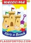 Life�s a Beach Garden Flag