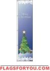2' x 6' Merry Christmas Tree Seasonal Tall Flag