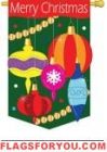 Merry Christmas Ornaments Garden Flag
