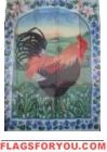 Rooster Garden Flag