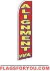 Alignment Here Feather Flag 2.5' x 11.5'