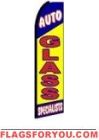 Auto Glass Specialists (Black Sleeve) Feather Flag 2.5' x 11.5'