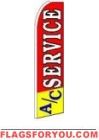 AC Service (Sideways) Feather Flag 2.5' x 11.5'