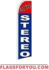 Auto Stereo Feather Flag 2.5' x 11.5'