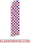 Checkered (USA) Feather Flag 2.5' x 11.5'
