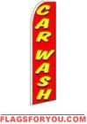 Car Wash (Red & Yellow) Feather Flag 2.5' x 11.5'