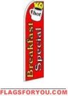 Breakfast Special Feather Flag 2.5' x 11.5'
