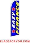 Easy Finance (Sideways) Feather Flag 2.5' x 11.5'