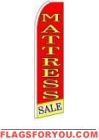 Mattress Sale (Red & Yellow) Feather Flag 2.5' x 11.5'